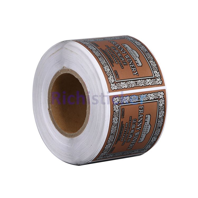 Label botol wain aluminium lembut